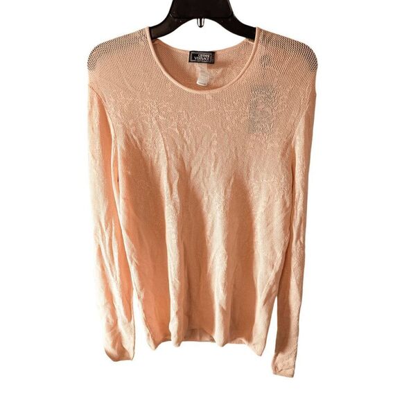 NWT GIANNI VERSACE Codice Sheer Long Sleeve Size Large - Picture 2 of 4